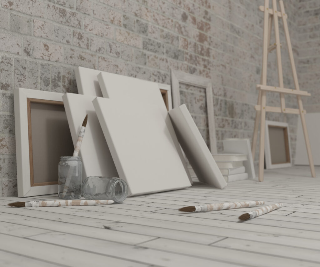 3D Render of an Artist Studio